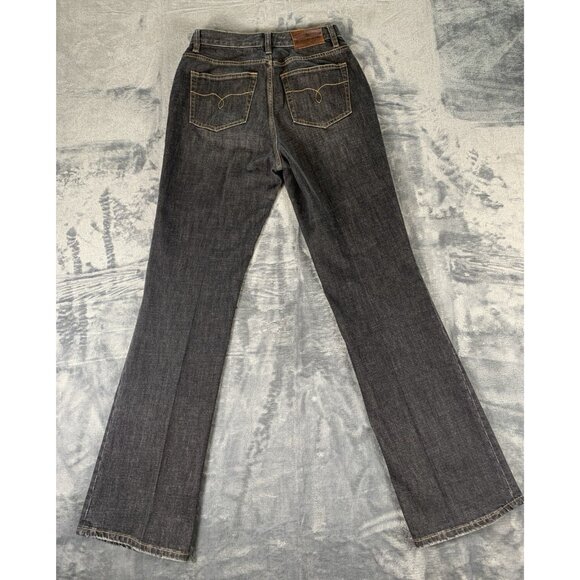 Lauren Ralph Lauren Jeans Women's Size 4 Black Denim Embroidered Patchwork RARE - Picture 3 of 14